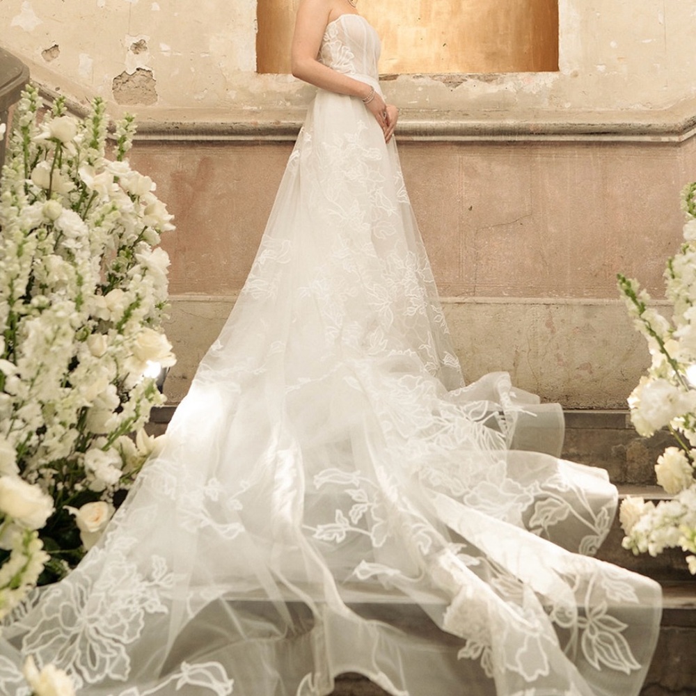 Gorgeous custom Tal Kedem wedding gown